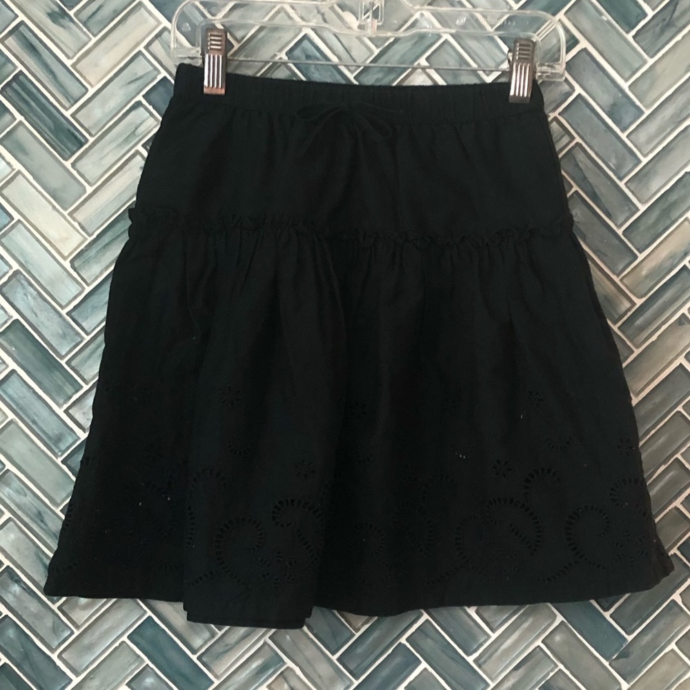 Girls GAP XS 4 / 5 Full Black Skirt EUC